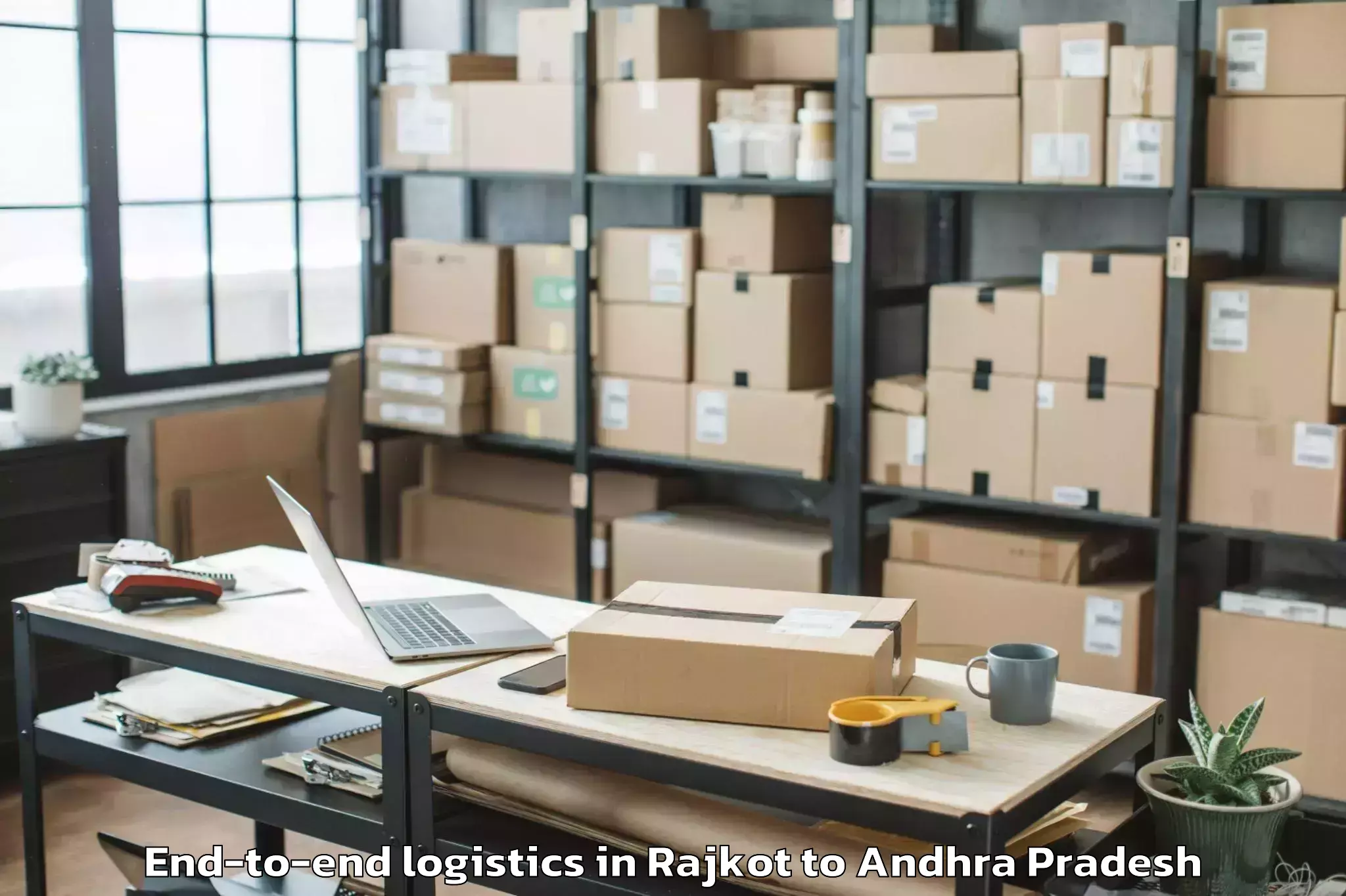 Affordable Rajkot to Mandavalli End To End Logistics